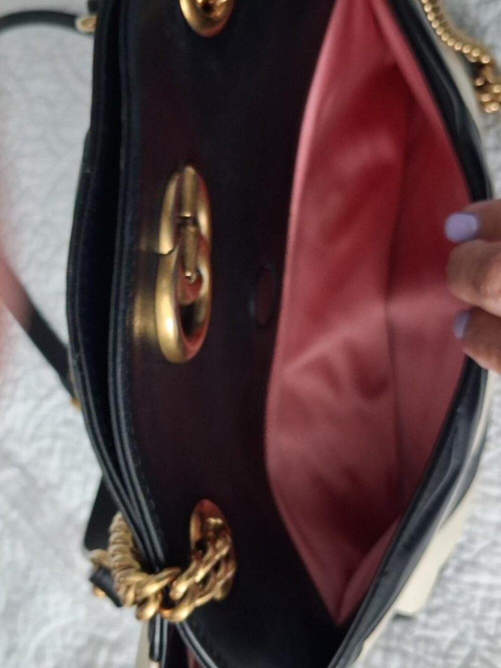 Auth GUCCI Marmont Matelasse GG Shoulder Bag - Picture 12 of 14